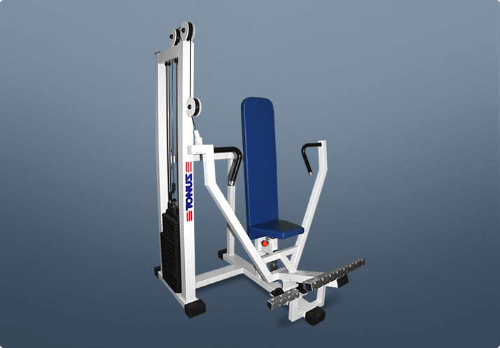 Supino vertical articulado - máquina, Catálogo de Exercícios