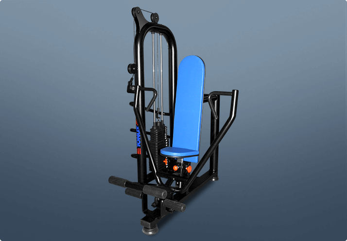 Supino vertical articulado - máquina, Catálogo de Exercícios